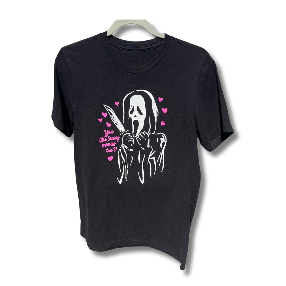 Ghostface Black and Pink Short Sleeve T-shirt